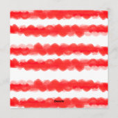 retro stamping red frame photo square christmas feestdagenkaart (Achterkant)