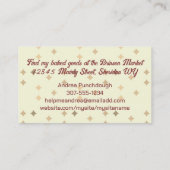 retro stand mixer bakkerij chef visitekaartje (Achterkant)