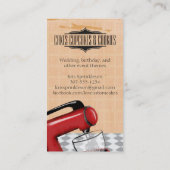 retro stand mixer bakkerij chef visitekaartje (Achterkant)