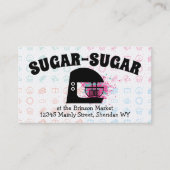 Retro stand mixer snoep bakkerij banketbakker visitekaartje (Voorkant)