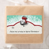 Retro stand mixer uit de keuken van Kerstmis Etiket (Insitu)