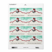 Retro stand mixer uit de keuken van Kerstmis Etiket (Full Sheet)