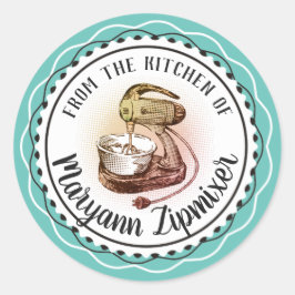 Retro standmixer uit de keuken van sticker