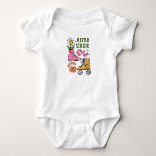 Retro stap romper (Voorkant)