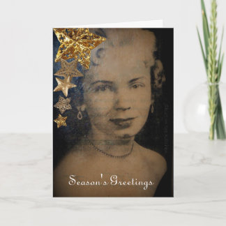 'Retro Star' Christmas Card Feestdagen Kaart