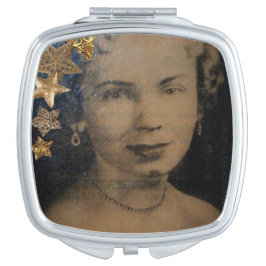 'Retro Star' Compact Mirror Makeup Spiegeltje