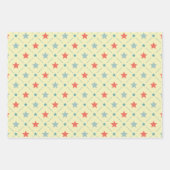 Retro Star Dot Line geometrisch patroon Inpakpapier Vel (Voorkant 2)