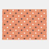 Retro Star Dot Line geometrisch patroon Inpakpapier Vel (Voorkant)