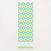 Retro Star Flower Hourglass Pattern Gepersonalisee Yogamat (Voorkant)