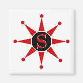 Retro Star Magneet (Voorkant)