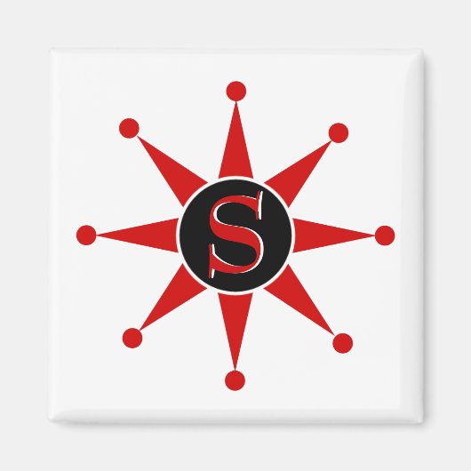 Retro Star Magneet (Voorkant)