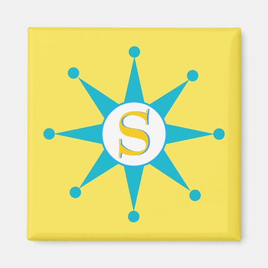 Retro Star Magneet (Voorkant)