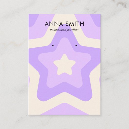 Retro Star Paars Groovy  verouderingsscherm Visitekaartje (Voorkant)
