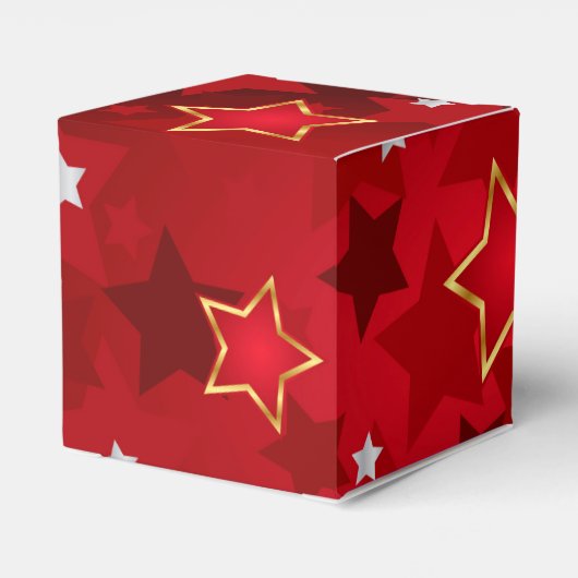 Retro Star-patroon Bedankdoosjes (Achterkant)