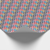 Retro  Star-patroon Cadeaupapier (Hoek)