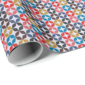 Retro  Star-patroon Cadeaupapier (Rol Hoek)