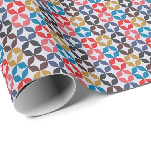 Retro  Star-patroon Cadeaupapier (Rol Hoek)