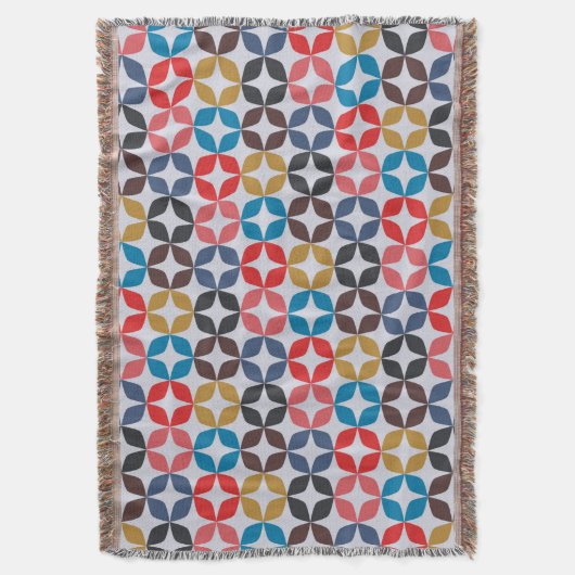 Retro  Star-patroon Deken (Voorkant Verticaal)