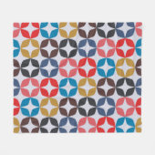 Retro  Star-patroon Fleece Deken (Voorkant (Horizontaal))