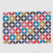 Retro  Star-patroon Golfhanddoek (Horizontaal)