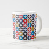 Retro Star-patroon Grote Koffiekop (Voorkant rechts)