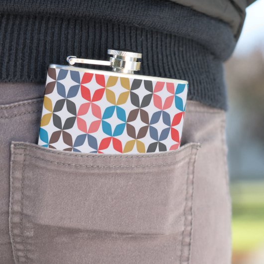 Retro  Star-patroon Heupfles (Voorbeeld)