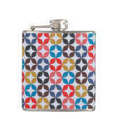 Retro  Star-patroon Heupfles (Voorkant)