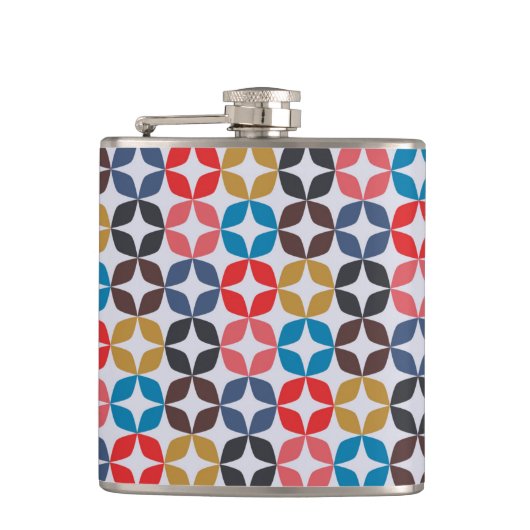 Retro  Star-patroon Heupfles (Voorkant)