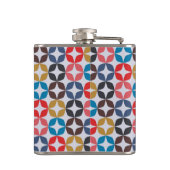 Retro  Star-patroon Heupfles (Achterkant)