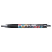Retro Star-patroon Pen (Achterkant)