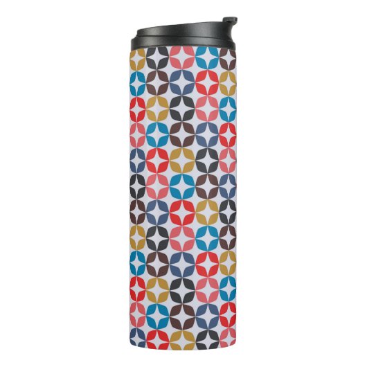 Retro  Star-patroon Thermosbeker (Gedraaid links)