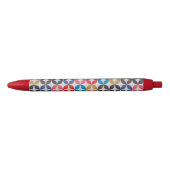 Retro Star-patroon Zwarte Inkt Pen (Voorkant)