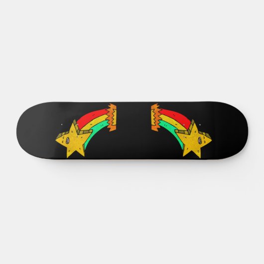 Retro Star Persoonlijk Skateboard (Horizontaal)