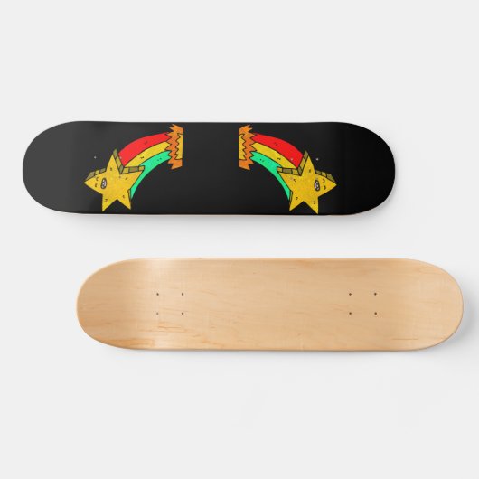 Retro Star Persoonlijk Skateboard (Horizontaal)