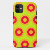 Retro Star Red Oranje Lime Green Case-Mate iPhone Case (Achterkant)