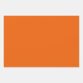 Retro Star Ronde Bloem Sinaasappel Blauw Inpakpapier Vel (Voorkant 3)