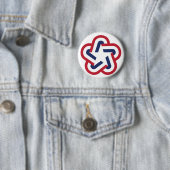 Retro Star Ronde Button 5,7 Cm (In situ)
