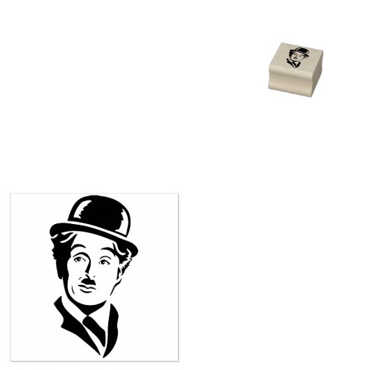 Retro Star Rubberstempel (Gestempeld)