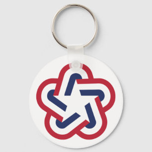 Retro Star Sleutelhanger