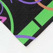 Retro Star Stripe Swirl Fleece Deken (Hoek)