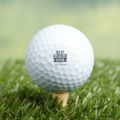 Retro Starburst Beste Papa Ooit Vaderontwerp Golfballen (Insitu Shirt)