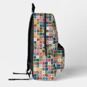 Retro Starburst Dominoes Bedrukte Rugzak (Links)