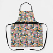 Retro Starburst Dominoes Schort (Voorkant)