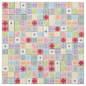 Retro Starburst Dominoes Stof (Swatch)