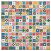 Retro Starburst Dominoes Stof (Swatch)