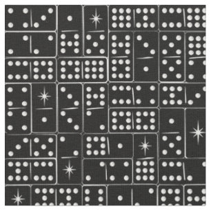 Retro Starburst Dominoes Stof