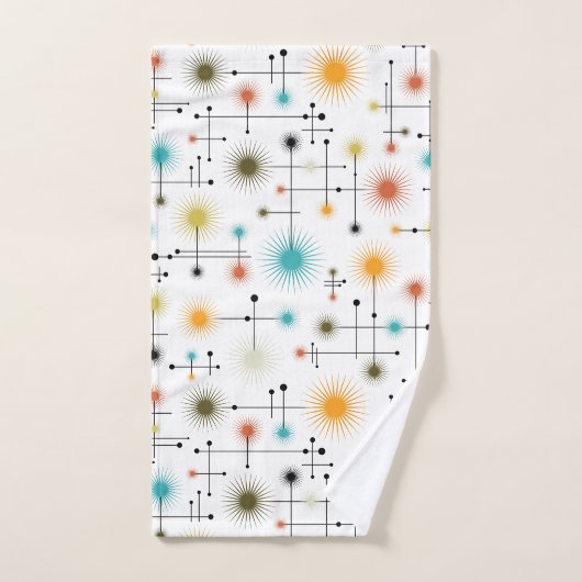 Retro Starburst een Go-Go! Bad Handdoek (Handdoek)