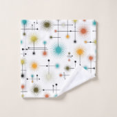 Retro Starburst een Go-Go! Bad Handdoek (Wasdoekje)