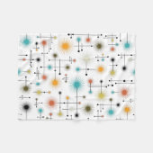 Retro Starburst een Go-Go! Fleece Deken (Voorkant (Horizontaal))