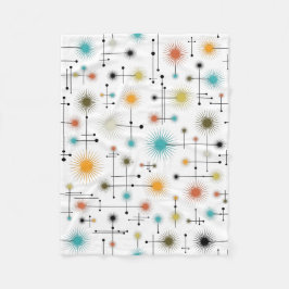 Retro Starburst een Go-Go! Fleece Deken